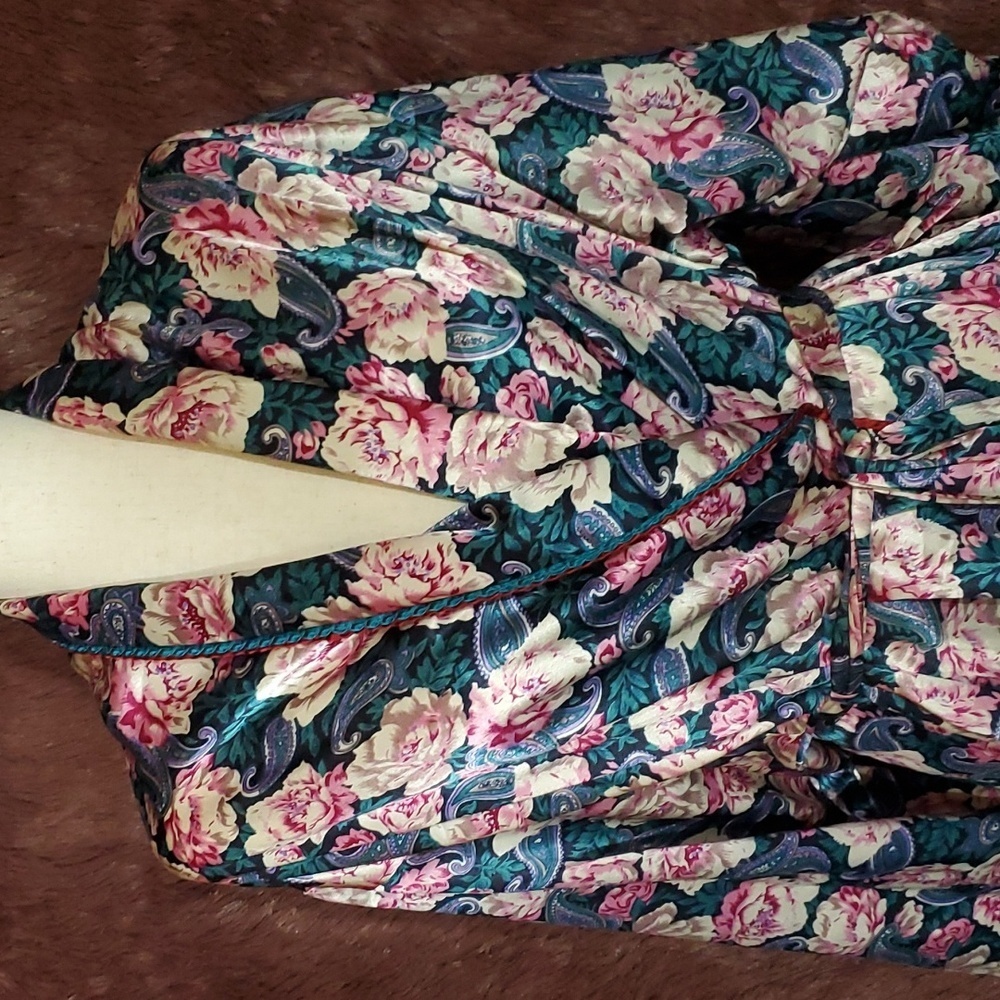 Barbizon at Home Long Floral Robe